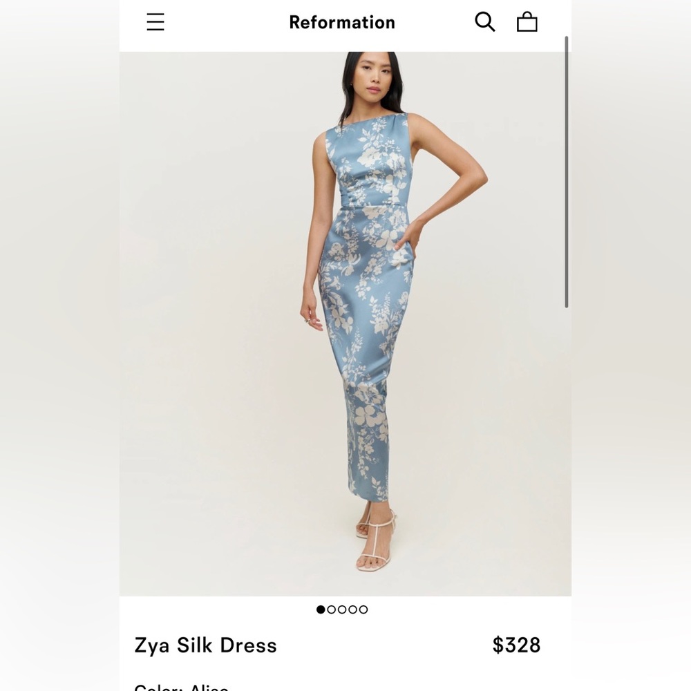 Reformation Zya Silk dress